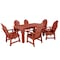 Highwood Usa Hamilton 7pc Rectangular Outdoor Patio Furniture Dining Set 72 x 42 AD-ST7HM1CO4AA-RED - alternate 1